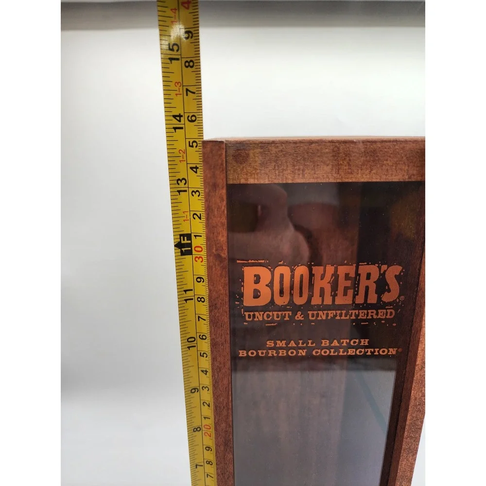 Booker's Bourbon Wood Display Box Small Batch Collection Uncut Unfiltered